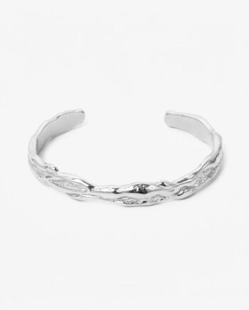 Lava Bangle Sølvfarvet