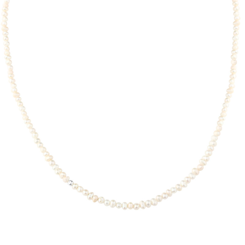 Love Pearls Necklace   Silver