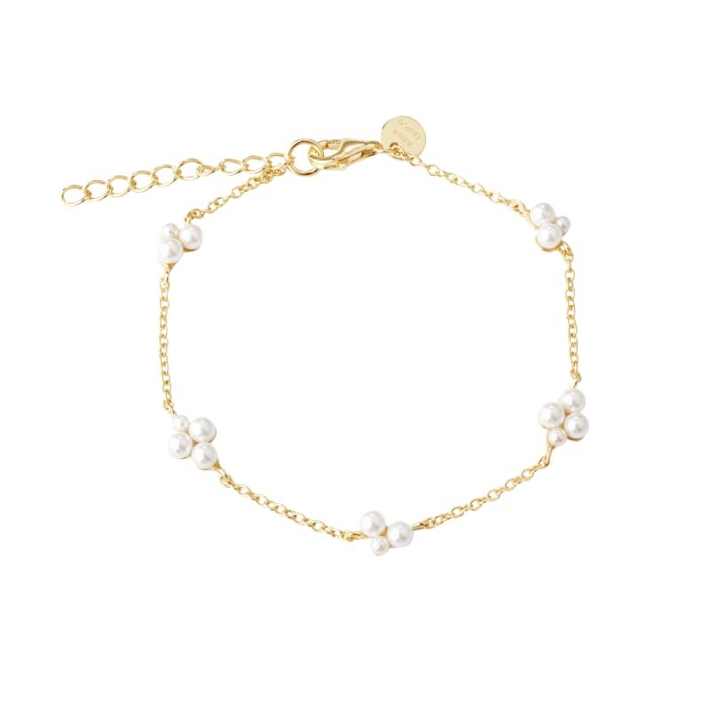 Luna Cluster Bracelet   Golden