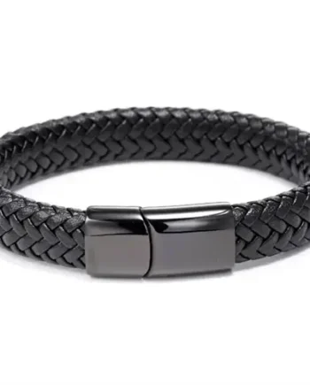 Major Black Microfiber Læderarmbånd