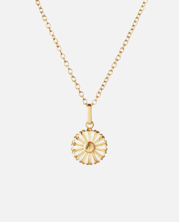 Marguerit Halskæde 18k Guldbelagt 12mm