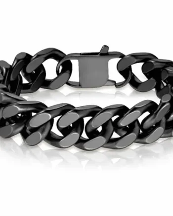 Mat Blackcoat Square Armbånd   ædelstål       Cm