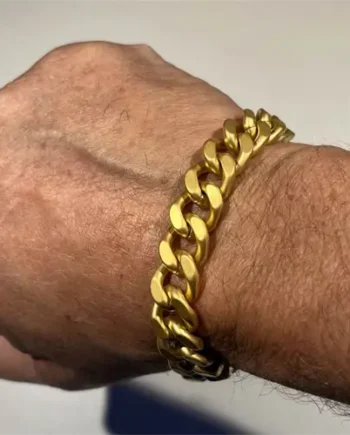 Mat Golden Square Armbånd   ædelstål       Cm