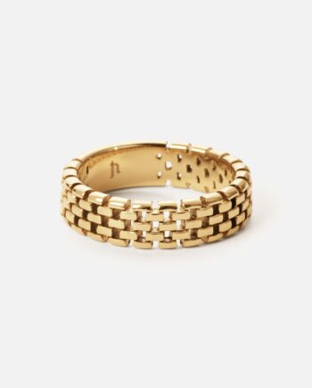 Mesh Ring 18k Guldbelagt