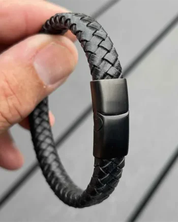 Mini Major Armbånd Fiberlæder Med Sort