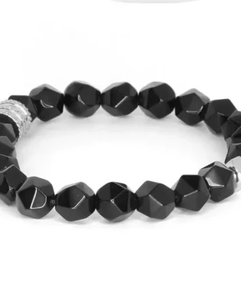 Nordic Balance   Armbånd Til Mænd Med Sorte Perler