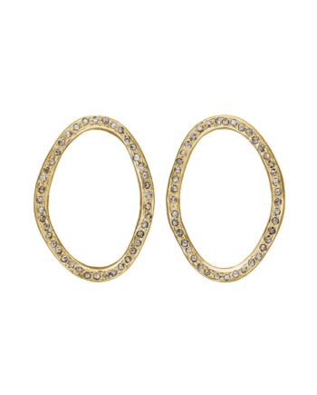 Onassis Oval Gold Pavé  32mm