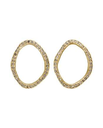 Onassis Oval Golden Pavé  29mm