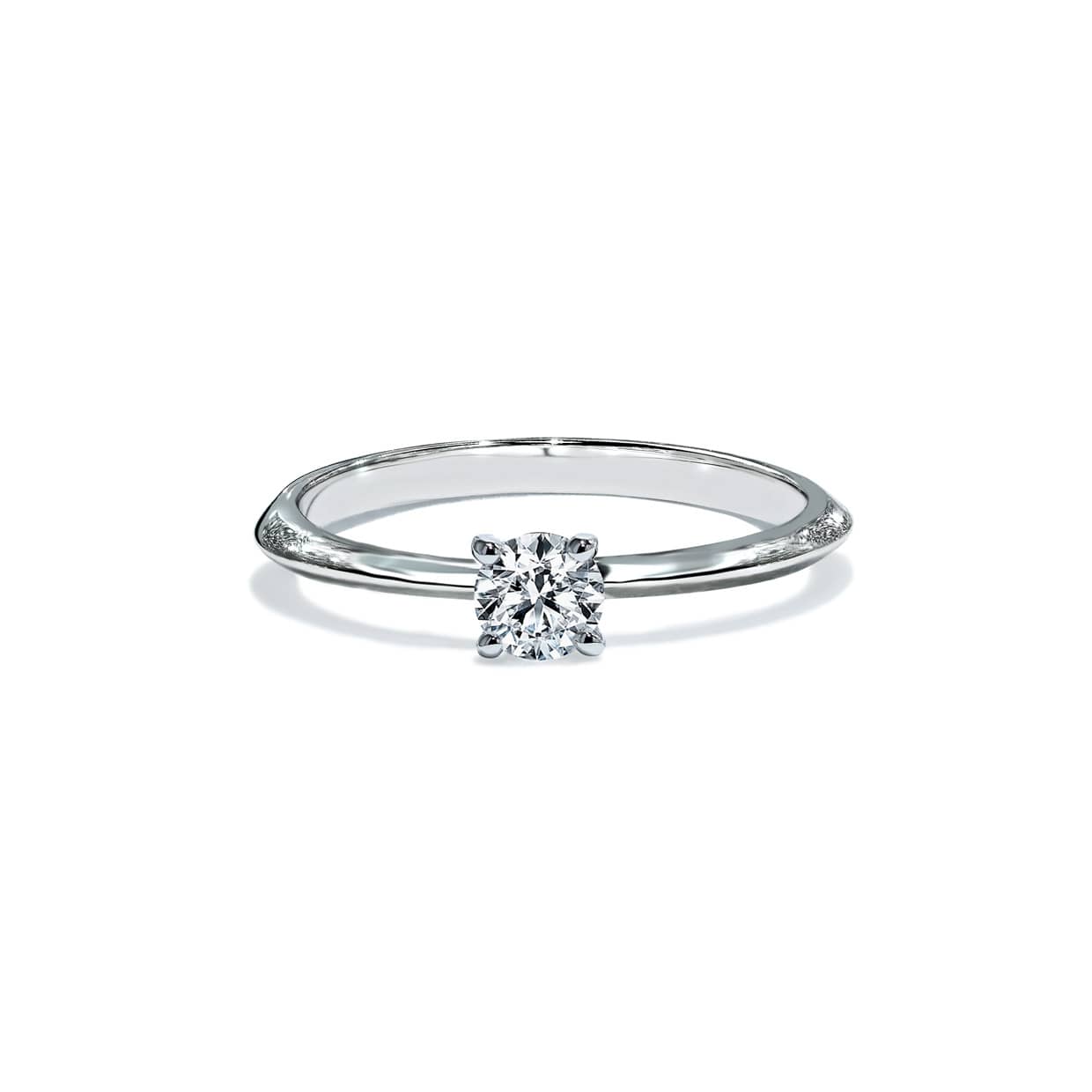 Oxford Sølv Rund Solitaire Ring