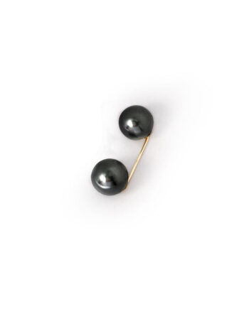 Pearlpin Black Tøjnål Til Bukser  Kjoler Mm  Forgyldt Med Sorte Perler
