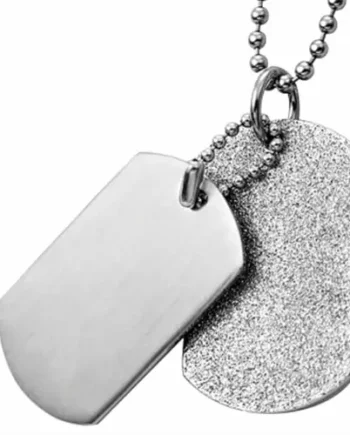 Quot Craig Quot  Steel Tags Halssmykke