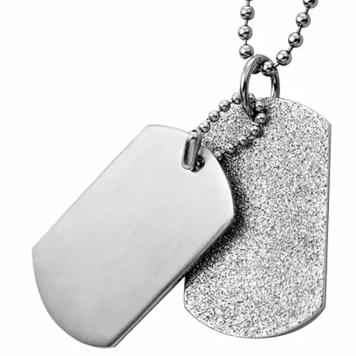 Quot Craig Quot  Steel Tags Halssmykke