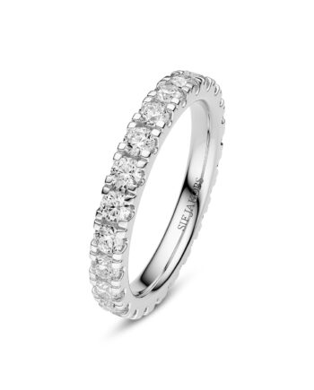 Ring Alba Eternity 14 Kt  Guld El  Hvidguld   32-  56 Ct Tw  -  Vs Lab-grown Diamanter