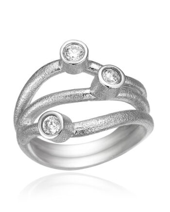 Ring   Sølv Med Zirkonia 67
