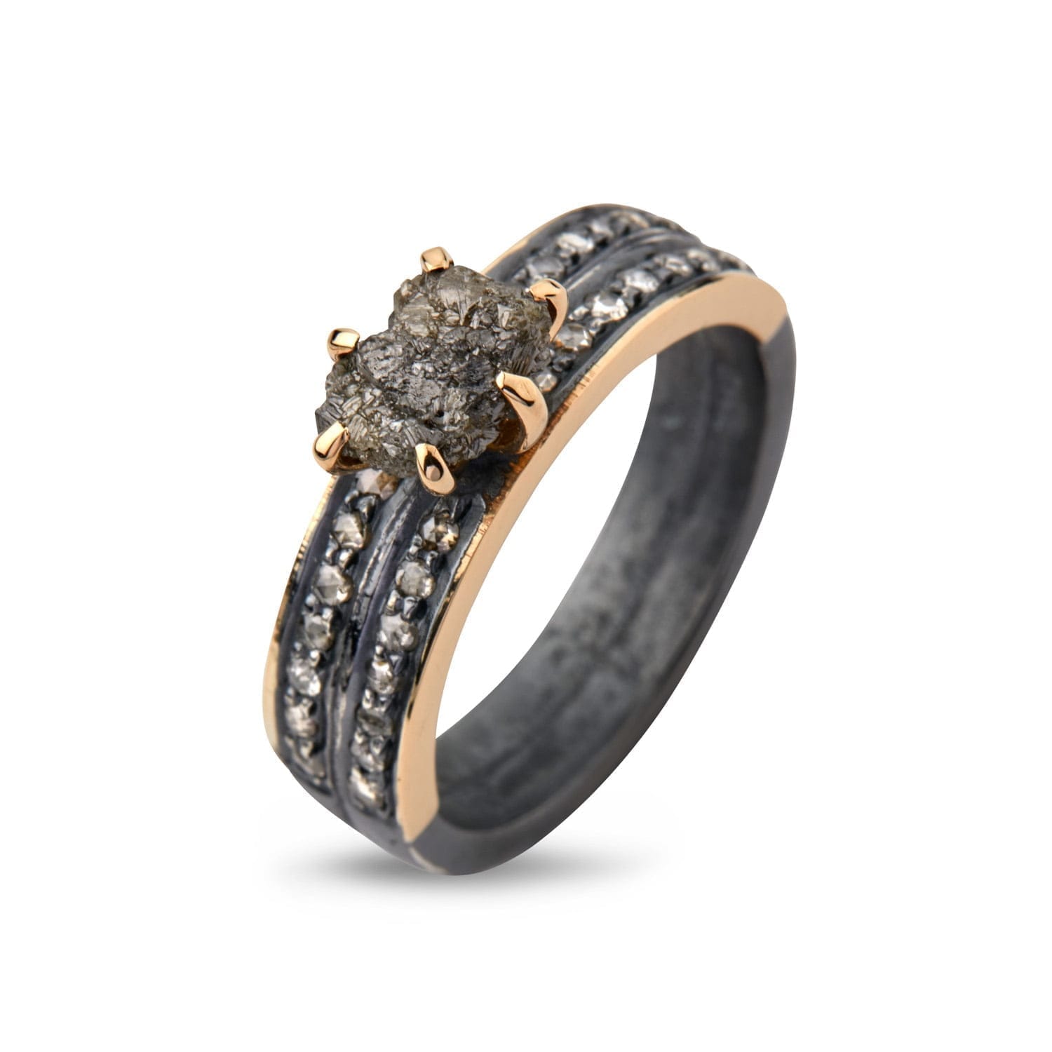 Ring Jackie Duo Pavé Raw 52