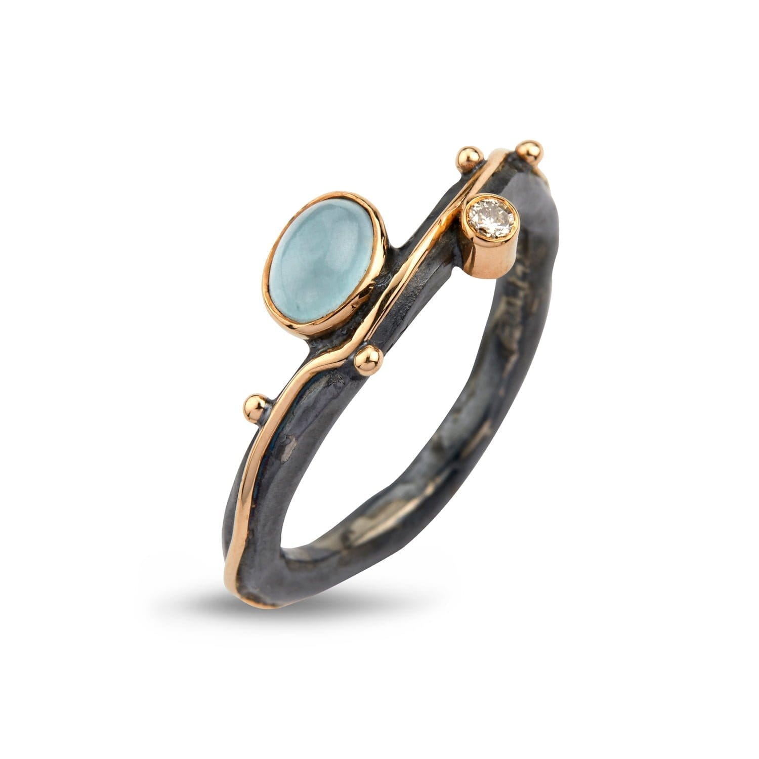 Ring Louise Aquamarine 52