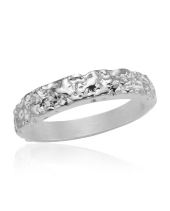 Ring Med Fin Tekstur   Stål Sneak Peak 62