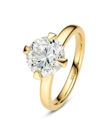 Ring Venice Solitaire 14 Kt  Guld El  Hvidguld   50-  00 Ct Tw  -  Vs Lab-grown Diamanter