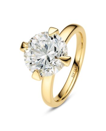 Ring Venice Solitaire 14 Kt  Guld El  Hvidguld   50-  00 Ct Tw  -  Vs Lab-grown Diamanter