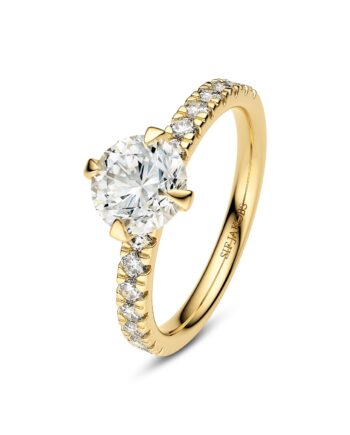 Ring Venice Solitaire Altro 14 Kt Guld El  Hvidguld   80-  40 Ct Tw  -  Vs Lab-grown Diamanter