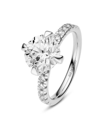 Ring Venice Solitaire Altro 14 Kt Guld El  Hvidguld   80-  40 Ct Tw  -  Vs Lab-grown Diamanter