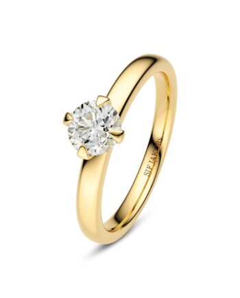 Ring Venice Solitaire 14 Kt  Guld El  Hvidguld   50-  00 Ct Tw  -  Vs Lab-grown Diamanter