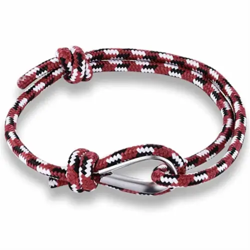 Robe Rød Hvid   Armbånd 15-21 Cm