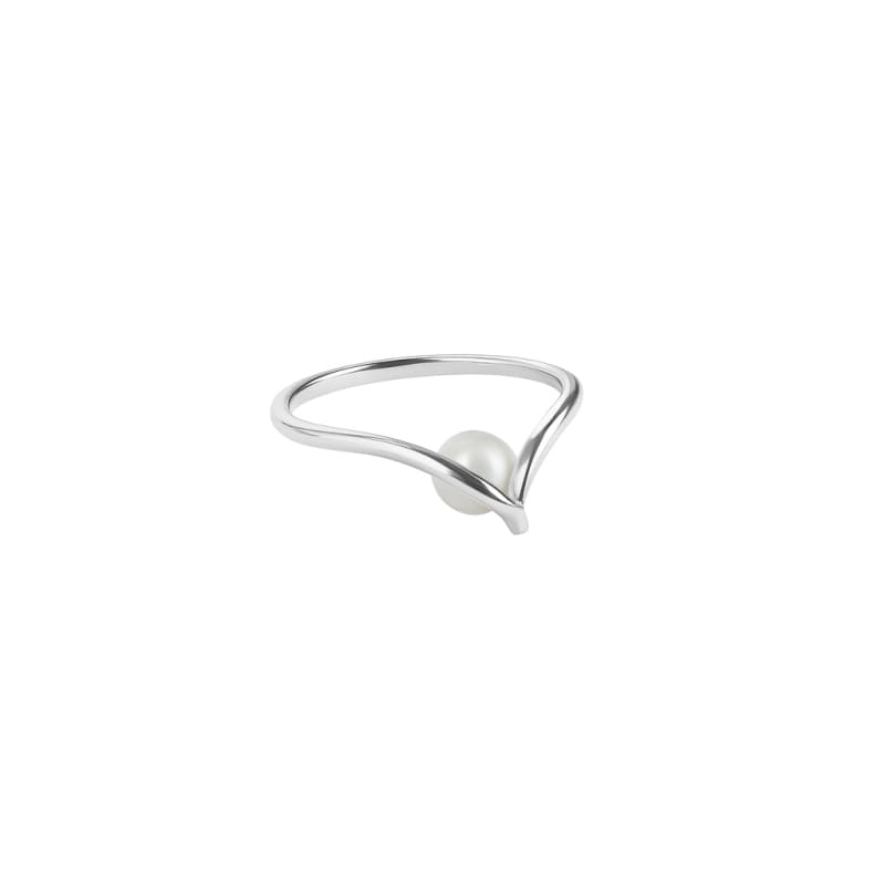 Sela Pearl Ring 58   Silver
