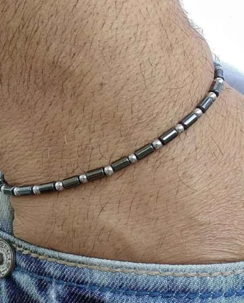 Simpz Hamatit Armbånd Med 4mm Perler