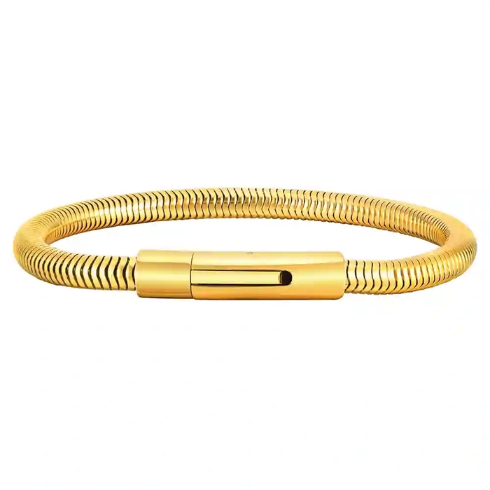 Snake Golden Armbånd   ædelstål 20   Cm