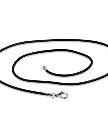 Sort Gummisnor   5mm 60cm