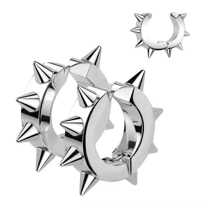 Spikes øreclip   Ip ædelstål Steel