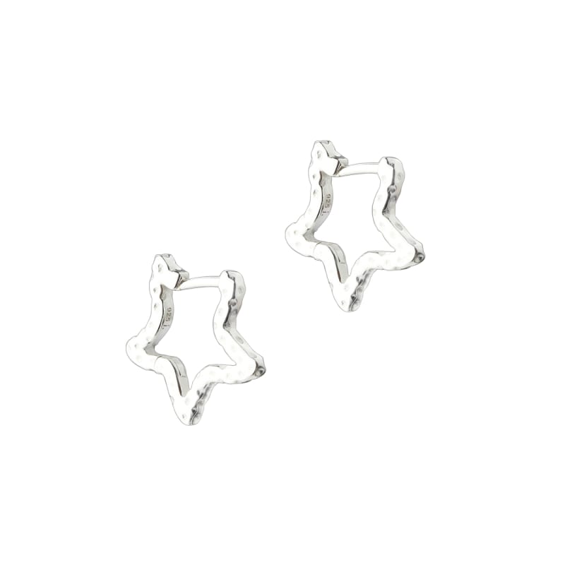 Stella Hoop    Silver