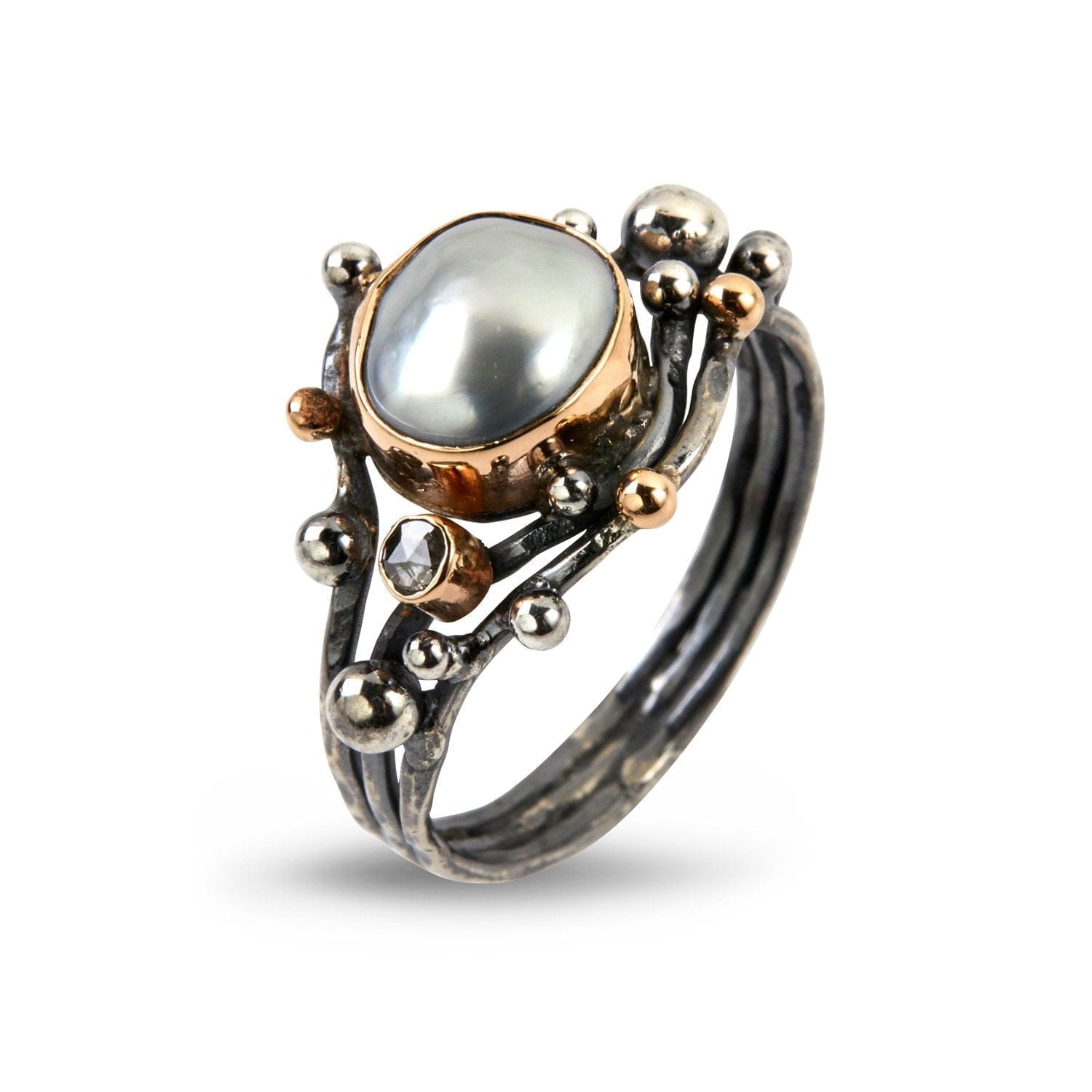 Urban Harlem Buds-  Superior Keshi Perle Ring 52