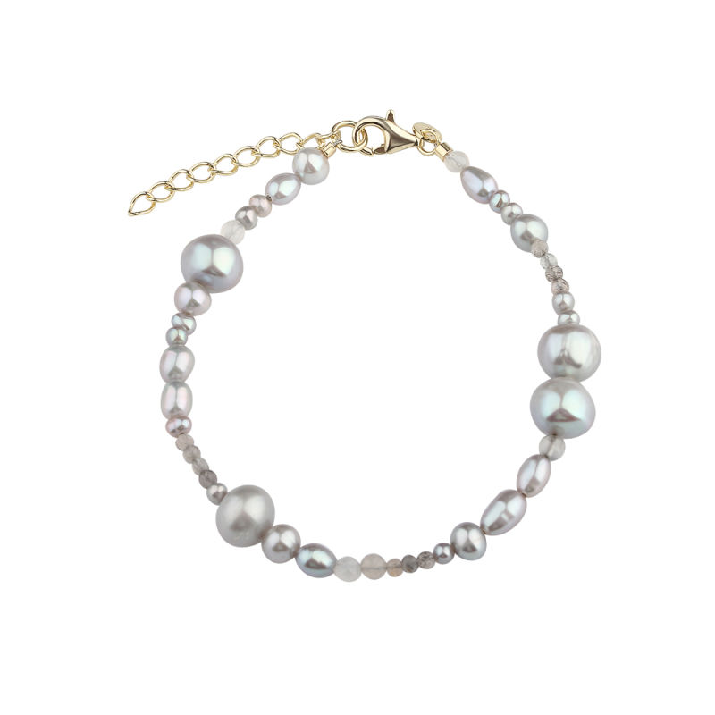 Whisper Pearl Bracelet   Golden