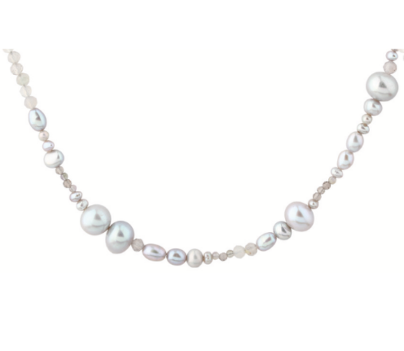 Whisper Pearl Necklace   Golden