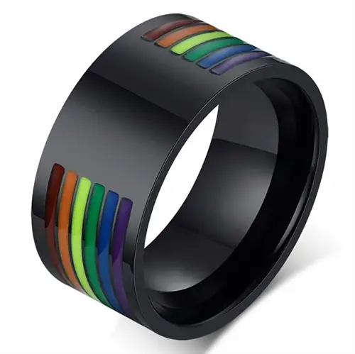 Wide Pride Ring   Stål