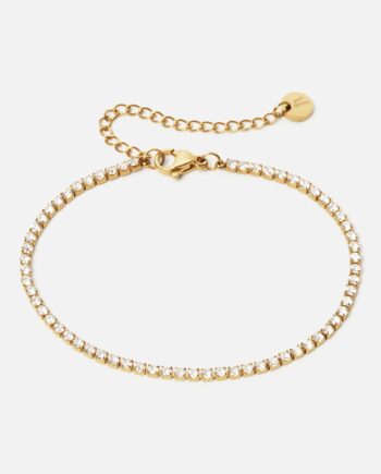 Tennisarmbånd Zirkon 18k Guldbelagt