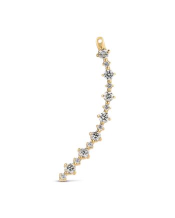 ørering Brina Lungo Charm Right 14 Kt  Guld El  Hvidguld   72 Ct Tw  -  Vs Lab-grown Diamanter