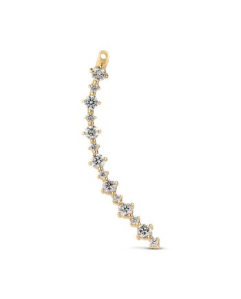 ørering Brina Lungo Charm Right 14 Kt  Guld El  Hvidguld   72 Ct Tw  -  Vs Lab-grown Diamanter
