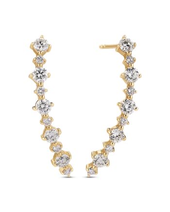 ørering Brina Lungo 14 Kt  Guld El  Hvidguld   03 Ct Tw  -  Vs Lab-grown Diamanter