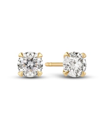 øreringe Venice Solitaire 14 Kt  Guld El  Hvidguld   22-  00 Ct Tw  -  Vs Lab-grown Diamanter