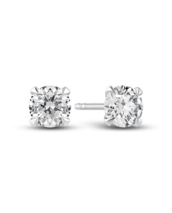 øreringe Venice Solitaire 14 Kt  Guld El  Hvidguld   22-  00 Ct Tw  -  Vs Lab-grown Diamanter