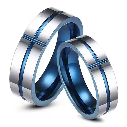 Blue H3 Vielse Eller Forlovelsesring Tungsten