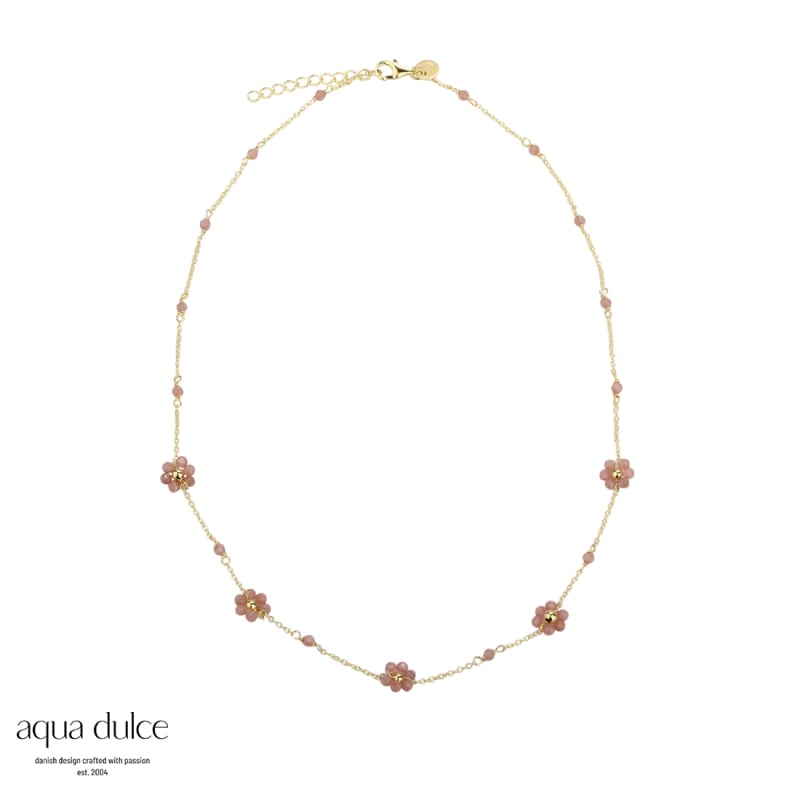 Daisy Rose Necklace   Golden