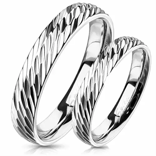 Dome Forlovelsesring Blank ædelstål Vielse