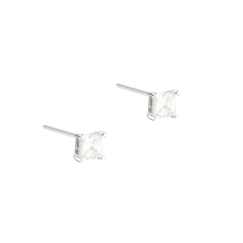 Edge Small Earstud    Silver
