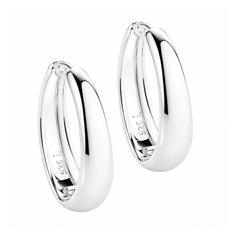 Emma Hoop 16 Mm     Silver