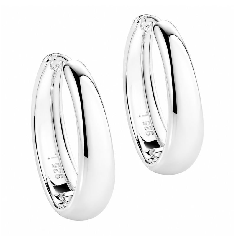 Emma Hoop 25 Mm    Silver