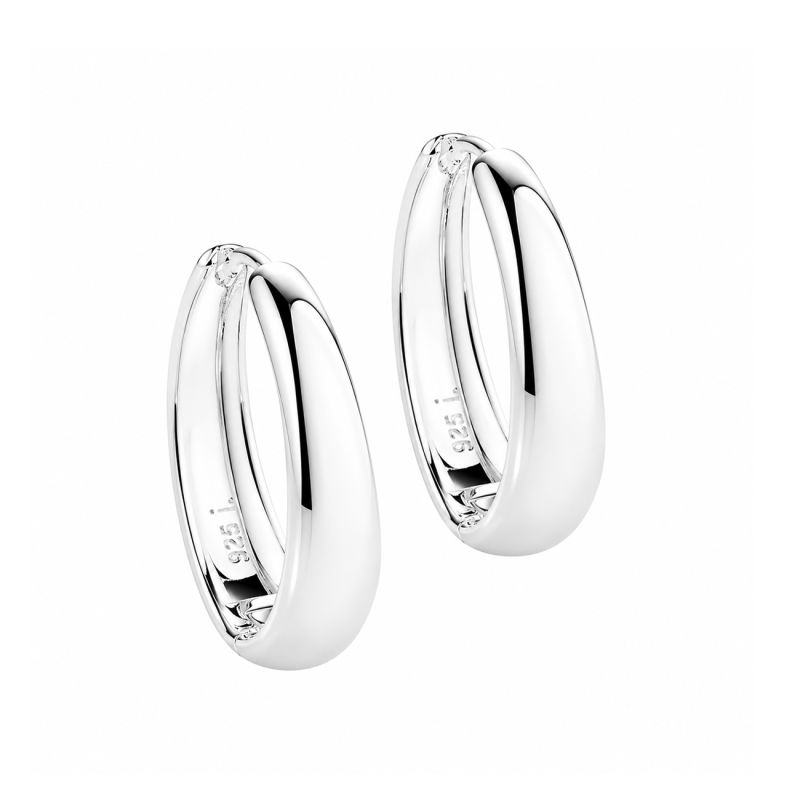 Emma Hoop 12 Mm    Silver